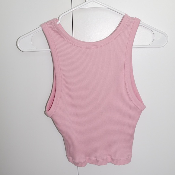 UNIQLO - Ribbed Racer Back Cropped Tank Top - Picture 5 of 8